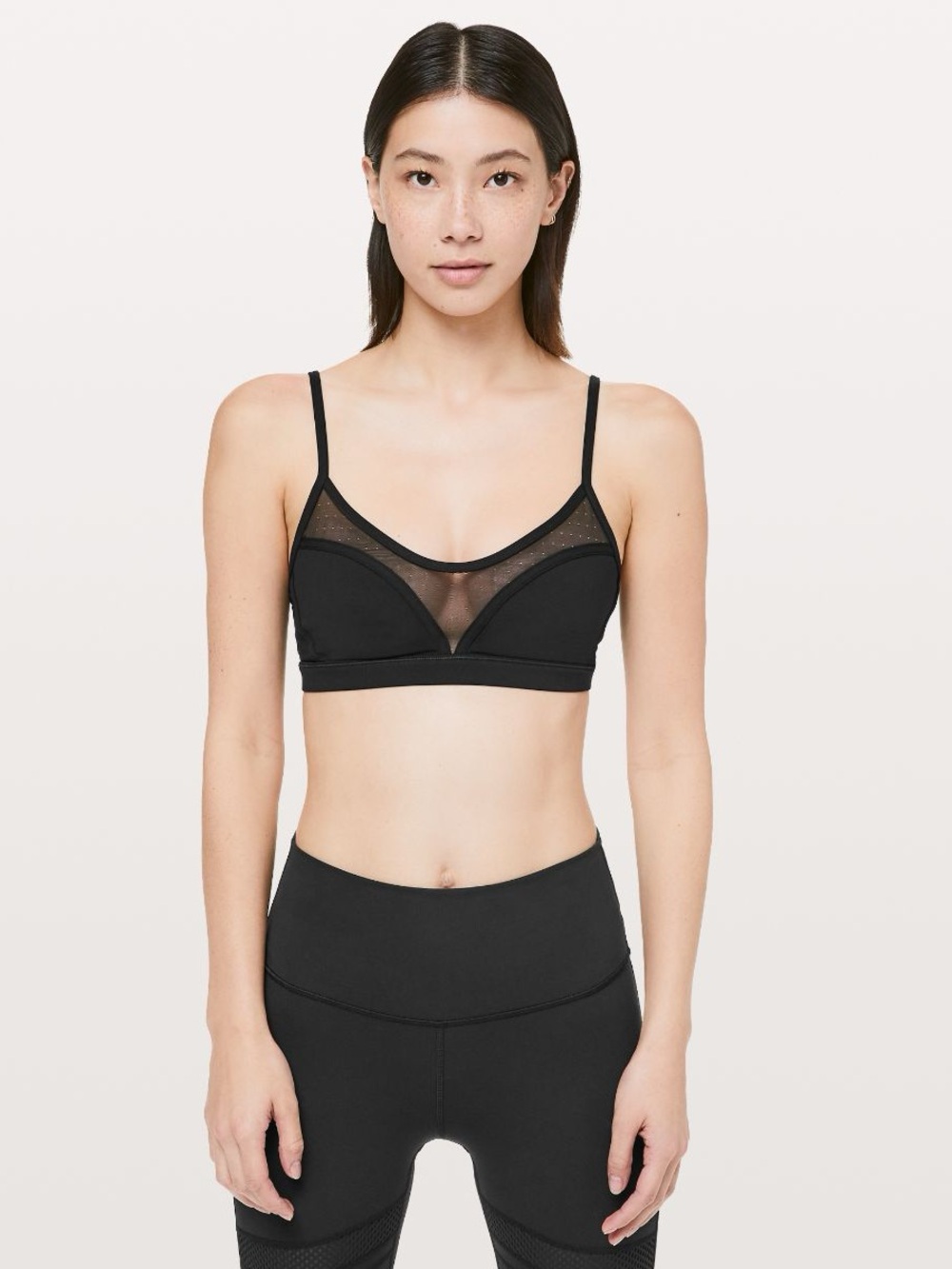 lululemon athletica Black Mesh Triangle Bralette